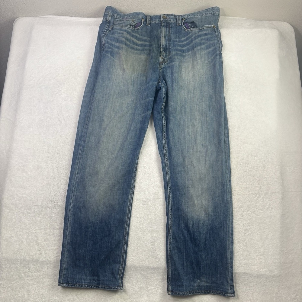 Robert Graham Classic Yates Blue Jeans Men's Waist 42" x 33" Inseam